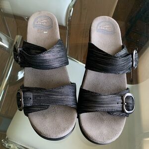 Dansko Black Sandals